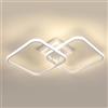 Osairous Plafoniera LED Soffitto Quadrata, 42W 4725LM Lampada da Soffitto LED Moderna, Plafoniera Bianco Soggiorno in Acrilico per Camera da Letto Cucina Studio Ufficio, Luce Neutra 4500K, 64CM