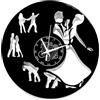 Instant Karma Clocks | Orologio da Parete Ballo Liscio | Coppie Danzanti per Appassionati di Danza