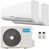 Olimpia Splendid Condizionatore Olimpia Splendid Nexya S4 E Inverter dual split 9000+12000 BTU A++ Wi-Fi unità esterna 5,2 kW OS-CANMH18EI-OS-SENEH09EI-2-60EDA9