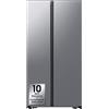 SAMSUNG Frigorifero americano SAMSUNG RS57DG400EM9EF, Sistema Multi Flow: No; raffreddamento frigorifero: No Frost; congelatore: Frost, Capacità netta totale 583 l, Rumorosità: 37 dB(A), LAN wireless, Dimensioni: L 91,2 cm A 178 P 65,4 cm, Metal Inox, …