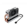 Graugear Dissipatore SSD Graugear Heatpipe per M.2 2280 Fan PWM 25mm Alluminio/nero [G-M2HP04-F]