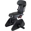 Polisport Guppy Junior AMZ All Black 8636100027 - Seggiolino Posteriore Per Bambini Età 6+,Altezza 1,10 M+,Max 35 Kg,Seggiolino Bambino, Poggiapiedi Pieghevoli,Protezione Ruota, Per Portapacchi,Nero
