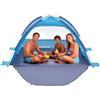 VEVOR Tenda da Spiaggia Pop Up per Mare per 3 Persone, Tenda da Sole Portatile con Borsa per il Trasporto e Ancoraggi a Terra, Ombrellone da Spiaggia Leggero per Campeggio, Pesca, Picnic