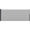 Outsunny Tenda Laterale Retrattile 400x160 cm con Maniglia, in Metallo, Alluminio e Poliestere, Grigio Chiaro
