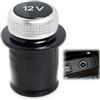 Duluok 12V Coperchio per Presa Accendisigari Tappo di Copertura Universale per Accendisigari Coperchio per Presa Accendisigari per Auto Cromato 12V 4H0919311 8W0919311 di Ricambio per A3 A4 A6 A7 A8 Nero