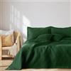 AmeliaHome Copriletto 260 x 280 cm double face Ultrasonic Trapuntatura Poliestere Ophelia Verde Scuro