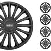 Sparco Spc1493Bk Set Copricerchi 4 Pezzi Treviso 14 Pollici Nero, Set Di 4