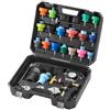 VEVOR Kit Tester Universale per Pressione del Sistema di Raffreddamento Sostituzione del Radiatore, Kit Adattatori per Pompa a Mano Kit Tester per Pressione con Valigetta Portatile Auto Moto Camion