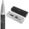 Parker IM Premium Penna a sfera | Collezione Legacy of Flight | Rifiniture cromate | Punta Media | Inchiostro blu | Confezione Regalo