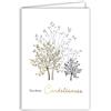 Afie 64-1091 - Biglietto Sincere condoglianze, albero rame, illustrazione fine e delicata su carta opaca, per scrivere all'interno del tuo messaggio, con busta bianca, formato 12 x 17,5 cm, prodotto in