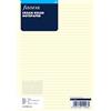 Filofax - Fogli a righe per appunti, formato A5, colore carta: panna