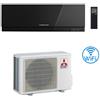 Mitsubishi Climatizzatore Condizionatore Mitsubishi Kirigamine Zen Wifi Nero MSZ-EF50VGKB 18000 BTU INVERTER classe A++ /A+ NOVITÁ