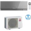 Mitsubishi Climatizzatore Condizionatore Mitsubishi Kirigamine Zen Wifi Argento MSZ-EF42VGKS 15000 BTU INVERTER classe A++/A++ NOVITÁ