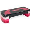 TREXO Aerobic Step 78 x 30 cm per Esercizi Cardio e Allenamento Fitness Altezza Regolabile 10-20 cm Resistente in Polipropilene e TPR Step da Aerobica di Alta Qualità Grigio