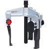 KS Tools 630.0009 Estrattore universale a serraggio rapido a 3 bracci sottili con ganci estremamente sottili, 50-160mm