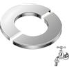 SquishyWorld ChroméEs Rosasse Apribile Rubinetteria, 26 mm Inner Diameter Rosone Rubinetto Miscelatore Doccia, Rosone Radiatore Argento Acciaio Inox per Rubinetti Tubi Radiatore Cucina Bagno
