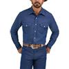 Wrangler Camicia a maniche lunghe, da uomo, per lavoro, in stile cowboy del West, kaki Blue XX-Large