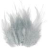 M METERXITY 300-Pack Piume di Gallo Saddle Hackle, 3-6 Pollici / 8-15cm Piume Naturali Soffici all'Ingrosso per Creazioni/Matrimoni/Acchiappasogni/Decorazioni Fai da Te [Grigio]