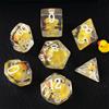 BESCON DICE Set di 7 dadi giganti poliedrici per giochi di ruolo a forma di anatra gialla