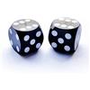 BESCON DICE Bescon Professional Precision Dice Round Corner 5/8 (16mm) with Random Serial Number, Precision Cut Dice 16MM Solid Black, 2pcs Set