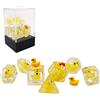BESCON DICE Bescon YellowDuck RPG Dice Set of 7, Novelty Yellow Duck Polyhedral Game Dice set