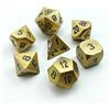 BESCON DICE Bescon - Set di 7 dadi poliedrici in ottone massiccio in metallo per giochi di ruolo, 7 pezzi