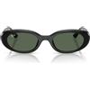 Ray-Ban Occhiali da Sole RB4441D 667771 Nero/Verde Scuro Unisex 53/21/145