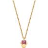 Disney Collana Minnie, Acciaio Inossidabile con Zirconi per Bambini e Bambine, Lunghezza 35+5cm, Gioielli