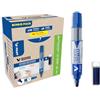 PILOT - Set di 10 V‑Board Master + 10 Ricariche - Marcatori per Lavagna Bianca - Cancellabili a Secco - Inchiostro Liquido dai Colori Intensi - Blu - Punta Media