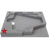 EXTREME INSERTO PER CASSETTO RACK PER 2 ANTENNE SHURE UA874 O UA870 E ACCESSORI