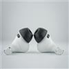 Comply TrueGrip MAX | Almohadillas de espuma viscoelástica premium de repuesto para APPLE AirPods Pro (3 generación) | Tecnología SmartSkin™ | Excelente aislamiento acústico | Blanco, talla S, 3 pares