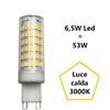 F.a.n Europe Lighting S.r.l. G9 Lampadina a led 6,5w Luce Calda 3000k 700 Lumen fan Europe