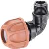 Claber Raccordo Gomito Irrigazione da Giardino 20 mm con Filetto 1/2 Pollice Maschio