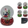 Due Esse Christmas Ampolla Neve Carilon 10cm con Babbo nat o Pupazzo Neve Prezzo cad uno