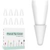ShanBye Punta Ricambio Compatibile con Apple Pencil 1st e 2nd,8 Pack Punte Apple Pencil Silicone Pennino di Ricambio Nib Punta Ricambio per Punta Cap iPencil per iPad Pro 11 10,5 12,9 9,7 Bianco