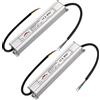 CPROSP Trasformatore LED 2 V, 50 W, alimentatore di rete, driver IP67, impermeabile, 0,5-50 W, per lampadine LED, trasformatore per strisce LED, 230 V su 12 V