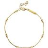 SINGULARU - Bracciale Triple Dots. Argento Sterling con Placcatura Oro 18Kt. Taglia Unica. Lunghezza 19 cm. Gioielli da Donna