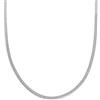 SINGULARU - Collana Lisse S. Acciaio Inossidabile o Acciaio Inossidabile Placcato Oro 18Kt. Catena Piatta di Lunghezza Unica 40 cm con Estensione. Gioielli per Donna