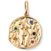 SINGULARU - Charm Organic Colors Zodiaco. Ciondolo in Ottone con Finitura Placcata Oro 18Kt. Combinabile con Collana. Gioielli da Donna. Vergine