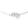 SINGULARU - Collana Chic Pearl. Acciaio con Finitura Placcata Oro 18Kt e Motivo Perle Naturali di Acqua Dolce. Gioielli per Donna