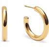 SINGULARU - Orecchini a cerchio Nairobi. Acciaio con placcatura in oro 18 kt. Gioielli da donna.