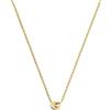 SINGULARU - Collana Personalizzata Single Letter. Pendente in Argento Sterling 925 con Finitura Placcata Oro 18Kt. Catena Taglia Unica. Gioielli da Donna. Lettera G