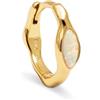 Orecchini A Cerchio Donna In Oro Bianco 18KT Con Cristalli Scintillanti – In Scatola Regalo – Regalo Per Moglie, Fidanzata, Madre