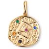 SINGULARU - Charm Organic Colors Zodiaco. Ciondolo in Ottone con Finitura Placcata Oro 18Kt. Combinabile con Collana. Gioielli da Donna. Sagittario
