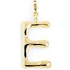 SINGULARU - Charm Letter XL. Pendente Iniziale in Ottone con Finitura Placcata Oro 18Kt. Combinabile con Collana. Gioielli da Donna. Lettera E