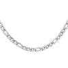 SINGULARU - Collana Figaro. Acciaio. Catena a Maglie con Spessore di 4,2 x 1,8 mm. Lunghezza 50 cm + 5 cm di Estensione. Gioielli da Donna