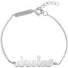 SINGULARU - Bracciale Abuela Heart. Argento Sterling 925 con Placcatura Rodio e Scritta Abuela. Gioielli da Donna