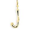 SINGULARU - Charm Letter XL. Pendente Iniziale in Ottone con Finitura Placcata Oro 18Kt. Combinabile con Collana. Gioielli da Donna. Lettera J