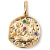 SINGULARU - Charm Organic Colors Zodiaco. Ciondolo in Ottone con Finitura Placcata Oro 18Kt. Combinabile con Collana. Gioielli da Donna. Gemelli