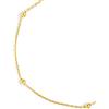 SINGULARU - Bracciale Dots. Argento Sterling 925 con Finitura Placcata Oro 18 Kt. Taglia Unica. Lunghezza della Catena 17,5 cm. Gioielli per Donna